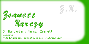 zsanett marczy business card